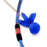 Blue Tie-Dye Bow with Cobalt Arrow
